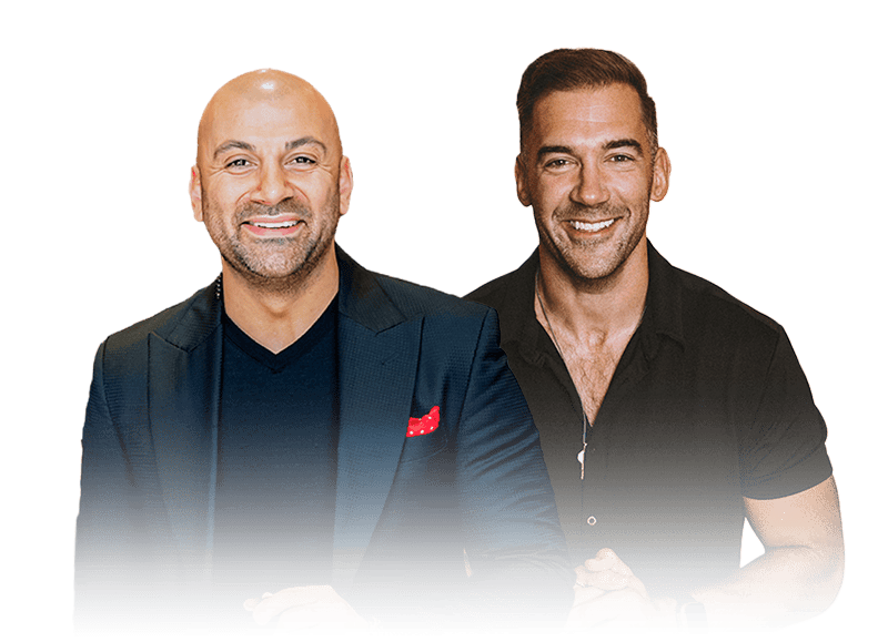 Aaron Sansoni and Lewis Howes